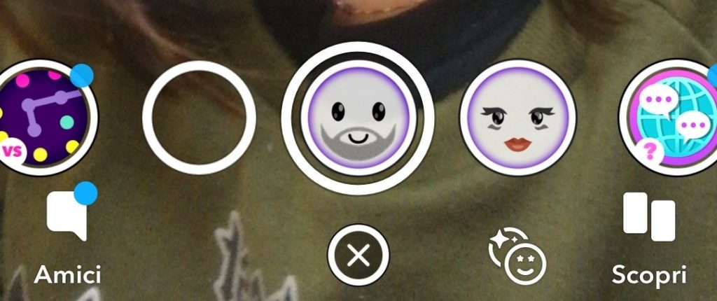 Filtro genderswap di Snapchat