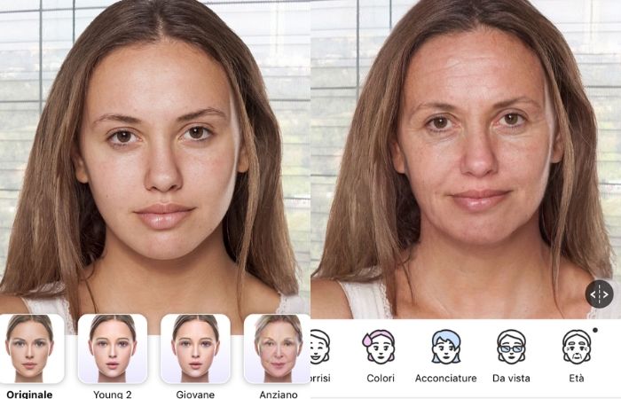 Filtro da anziano cambia l'età su faceapp