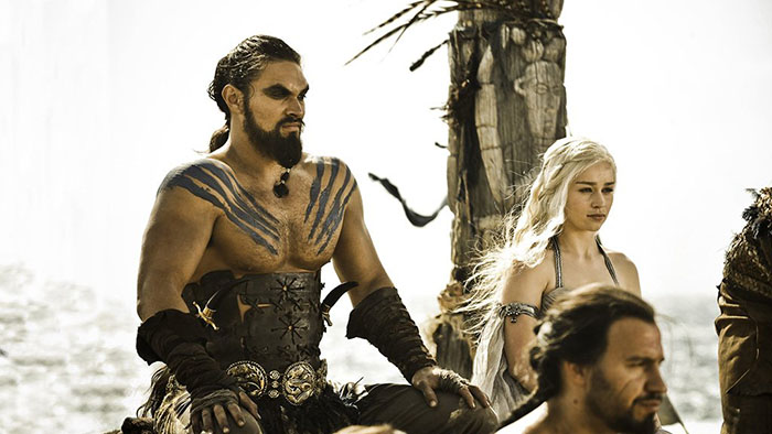 Daenerys e Khal Drogo em cena quente