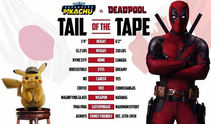 Deadpool em Pokémon: Detective Pikachu