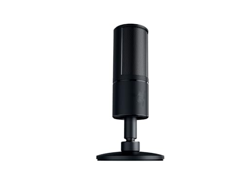 Razer Seiren X - Micrófono Streaming, con USB para transmisión, compacto con...