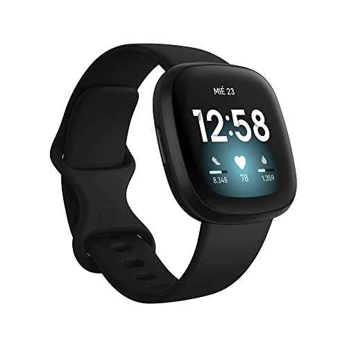 Fitbit Versa 3 - Smartwatch de salud y forma física: con 6 meses de servicio...