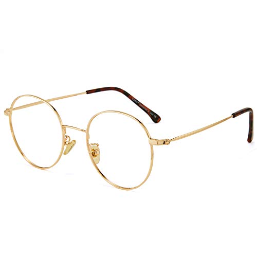 Cyxus Gafas Anti Luz Azul de Marco de metal Anti Tensión de Ojos [Mejor Sueño]...