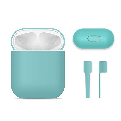 FRTMA AirPods Case Protective, Silicone Skin Case with Sport Strap for Apple...