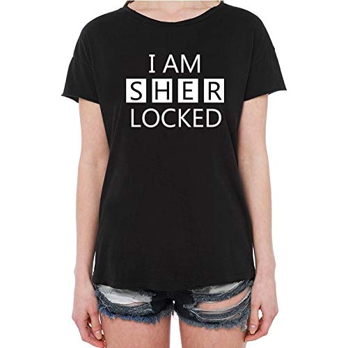 I Am Sherlocked Women's Fashion t-Shirts Causal t-Shirt Cotton Quick Dry Plus...