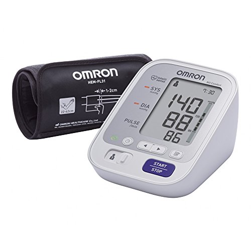 OMRON M3 Comfort - Tensiómetro de brazo, tecnología Intelli Wrap Cuff, Blanco,...