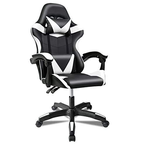 RR TLV-AM-CGC11-WHITE Silla Gaming Oficina Racing Sillon Gamer Profesional...