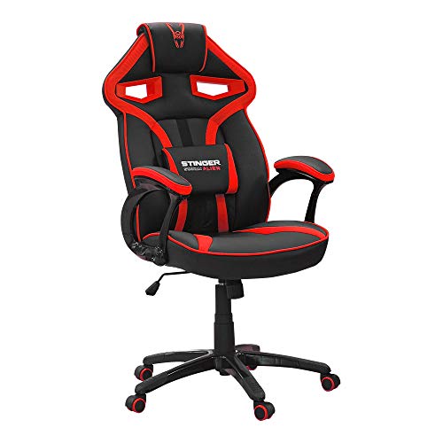 Woxter Stinger Station Alien V2.0 Red - Silla Gaming (Eje de Acero,...