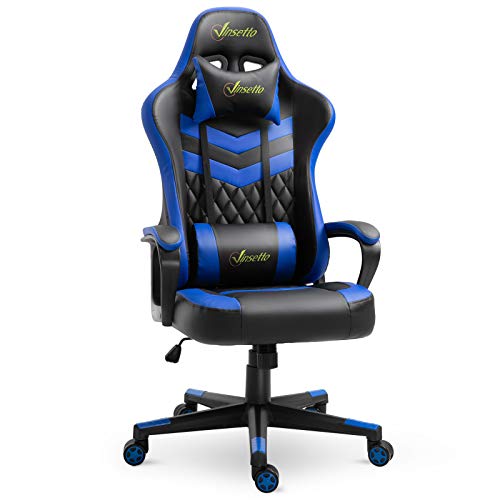 Vinsetto Silla Gaming Ergonómica Silla de Escritorio de Oficina Altura...