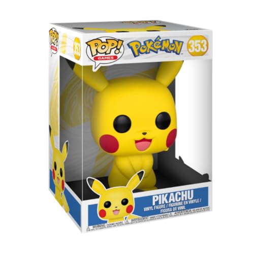 Funko Pop! Games: Pokemon - 10 Inch Pikachu - Figura de Vinilo Coleccionable -...