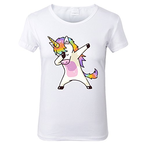 Lovelyed Camiseta - para mujer Unicornio Rosa X-Large
