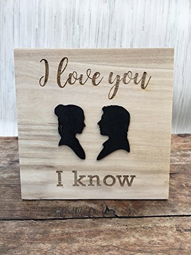 Letitia48Maud I Love You, Placa de Madera con Texto en inglés I Know Princess...