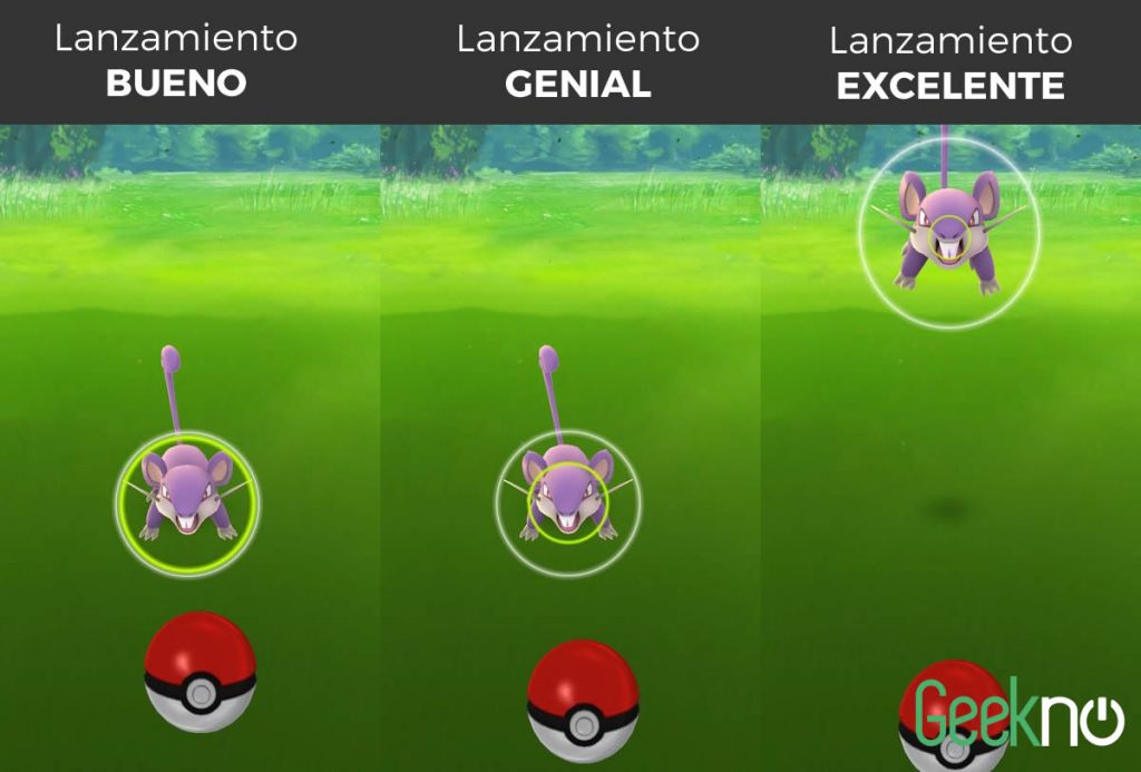 Lanzamiento Pokéballs