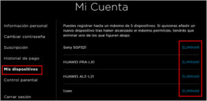 cómo añadir dispositivos a la cuenta de HBO
