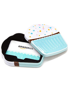 Gift card amazon estuche cupcake