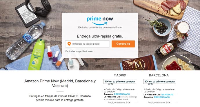 Qué es Amazon Prime Now