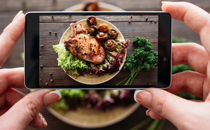 Hacer mejores fotos de comida para Instagram