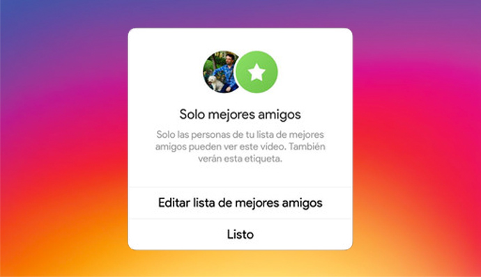Compartir stories solo con amigos en Instagram
