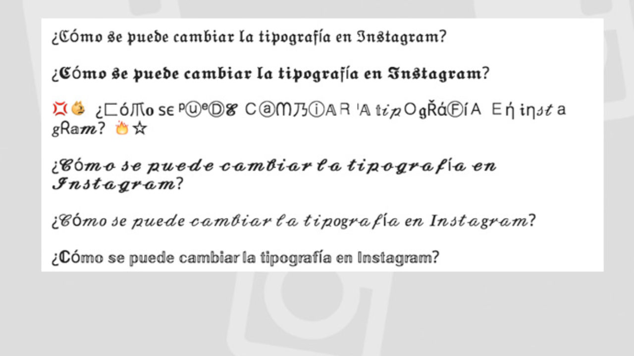 Como Se Puede Cambiar La Tipografia En Instagram Truco Instagram