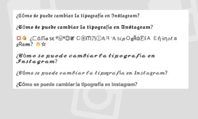 Cambiar las fuentes de Instagram